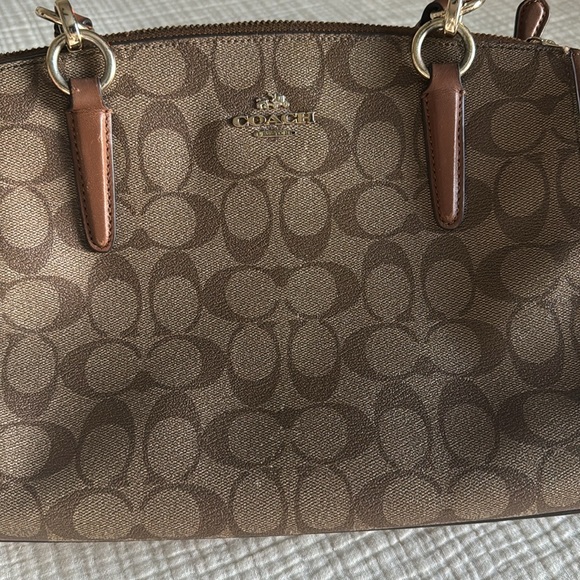 Coach Christie Carryall Signature Khaki Brown - Picture 4 of 17